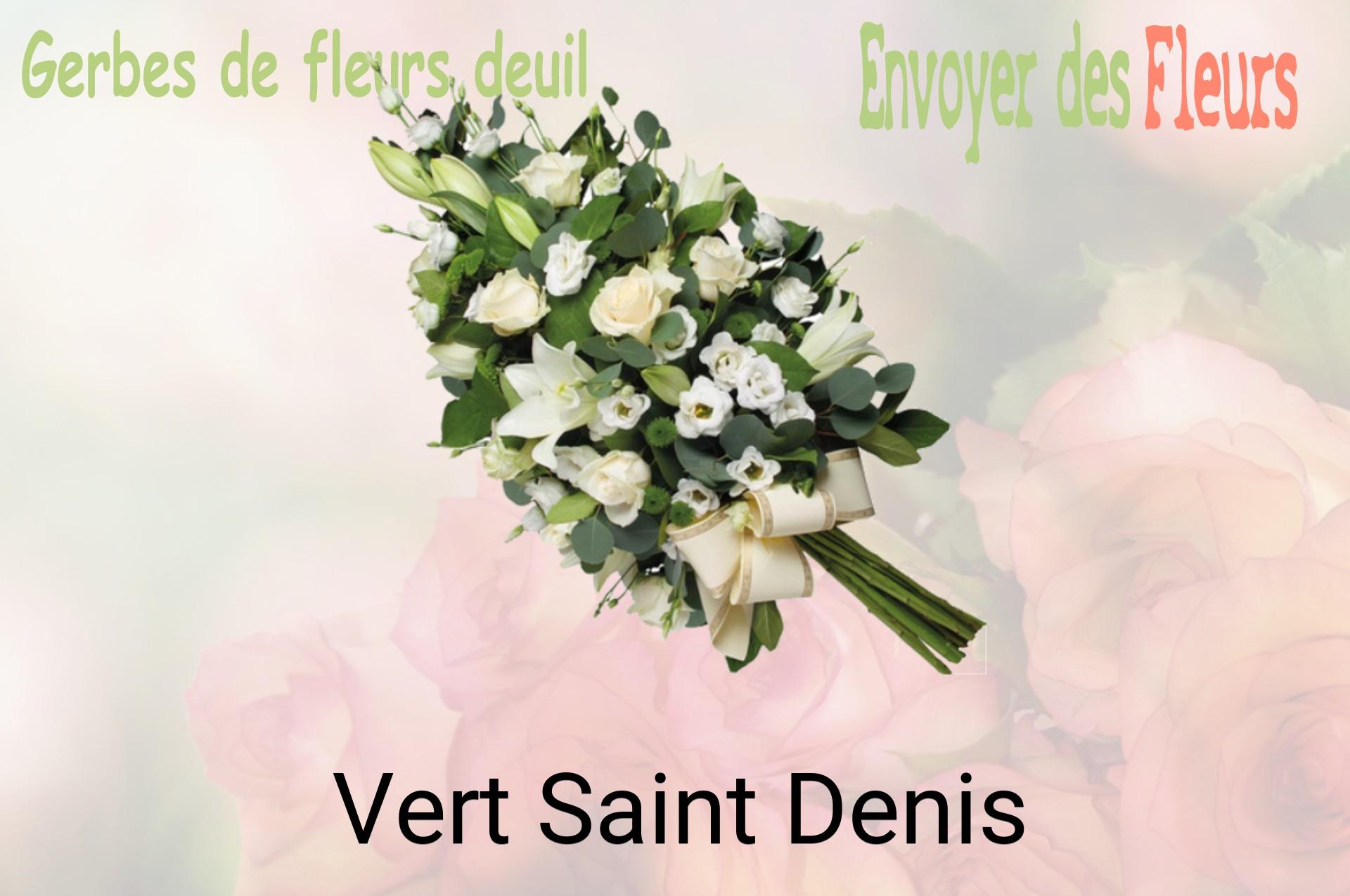 Gerbe de fleurs de deuil livrée à Vert-Saint-Denis
